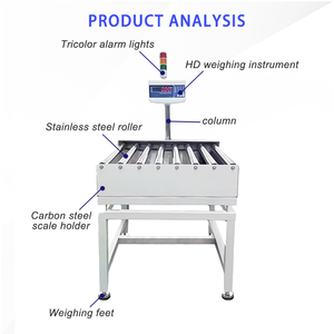 Hochwertige Edelstahl-Förder rollen waage 500kg Industrielle Waage Kontroll waage Langlebiges LCD-Display OEM ODM unterstützt - Product Image 2