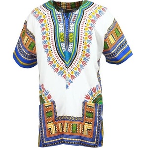 Camisetas Dashiki con Estampado por Sublimación de Diseño Personalizado OEM, Camisetas Dashiki de Moda para Festivales Africanos y Pueblos Culturales - Product Image 2