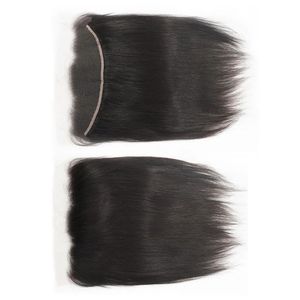 For Lace U Part <b>Wig</b> 100% Human Virgin Hair Natural <b>Black</b> 130% Density with Baby Hair Transparent Lace Deep Medium Length - Product Image 1