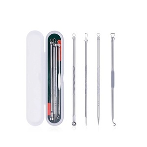 Professional Stainless Steel Acne Extractor Tool Kit Reusable Blackhead Remover Set OEM Custom Beauty Care Instruments - Product Image 1