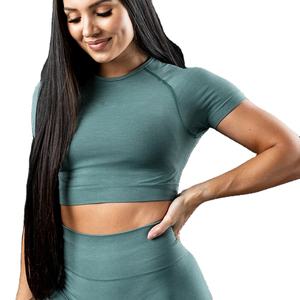 Camiseta Corta Ajustada para Mujer, con Logotipo Personalizado, Moda de Verano, Estilo Casual Urbano - Product Image 1