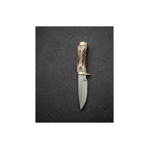 Couteau de chasse à lame fixe fait main PAK ENTERPRISES avec manche en corne de cerf et garde en laiton, couteau de survie pour le camping en plein air - Product Image 4