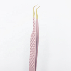 Eyelash Extension Tweezers Eyelash Tweezers Manufacturer Rose Gold <b>Lash</b> Applicator <b>Lash</b> Extension Tweezer - Product Image 3
