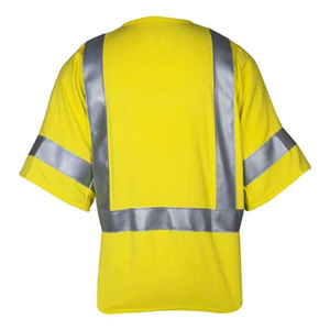 Gilet de sécurité haute visibilité 100% polyester, vêtements de travail, construction, gilet de protection personnalisé - Product Image 3