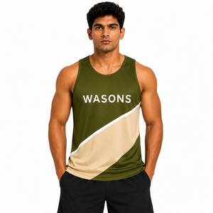 Mens Cotton Tank <b>Tops</b> Custom Plain Sleeveless Casual Summer Shirts Breathable Quick Dry OEM ODM Private Label Wholesale - Product Image 2