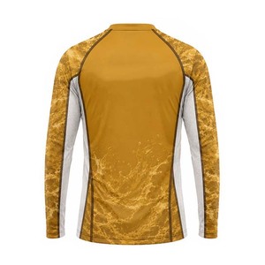 Camiseta Deportiva de Secado Rápido con Protección Solar UPF 50, Estampado de Camuflaje Dorado, para Pesca y Actividades al Aire Libre - Product Image 2