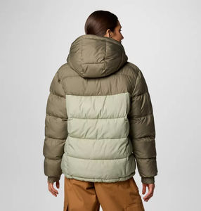 Chaqueta Acolchada con Capucha para Mujer, Modelo Safari Verde Piedra, Personalizada OEM, con Cierre Completo, Transpirable, para Invierno - Product Image 6