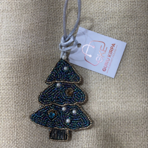 Abalorio de alta calidad hecho a mano, estilo bohemio cristiano, con perlas de imitación y cuentas de vidrio lampwork en forma de paz, para bolso infantil, con cuentas de semilla - Product Image 1