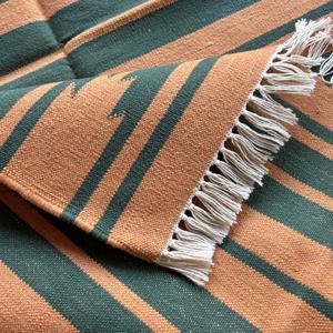 Boho Chic alfombras de área de algodón hechas a mano coloridas y duraderas para iluminar las salas de estar Set 081 - Product Image 6