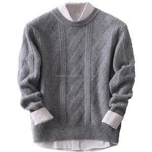 Camisa Casual para Hombre Otoño Invierno, Superventas, Diseño Japonés Holgado, Patrón de Patchwork, Logotipo Frontal, Lana/Cachemira Gruesa - Product Image 5