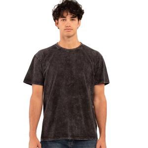 T-shirt Premium Homme Délavé à l'Acide 250 GSM Coton Lourd Effet Vieilli Vintage Streetwear Tee OEM Marque Privée Usine - Product Image 1
