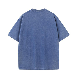 เสื้อยืดโอเวอร์ไซส์พิมพ์ลายกราฟิกสไตล์วินเทจสำหรับผู้หญิง ผ้าฝ้าย ย้อมสีแบบแอซิดวอช สตรีทแวร์ รับผลิตตามแบบ OEM ODM จำนวนมาก - Product Image 2