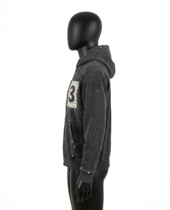 Sudadera con Capucha Personalizada para Hombre, Estilo Acid Wash, 100% Algodón, Transpirable, de Secado Rápido, 380g, Corte Regular, Color Sólido, Alta Calidad - Product Image 3