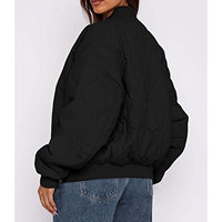 Blousons Bomber Femme Grande Taille Personnalisés, Tissés, Légers, Respirants, à Bouton Unique, Coupe Droite, Style Décontracté, Blousons Aviateur Tendance