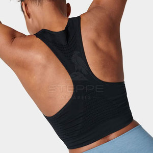 Soutien-gorge de sport pour femme, rembourré, à bretelles réglables, en maille respirante, sans couture, pour le yoga, la gym, la course, le fitness et l'entraînement, avec fermeture avant - Product Image 4
