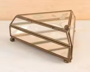 Premium Metal Jewelry <b>Box</b> Storage Organizer for Rings <b>Earrings</b> Necklace Accessories Home Use - Product Image 2