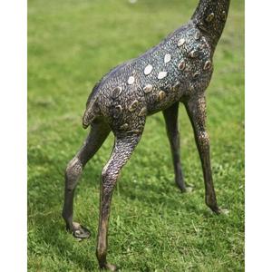 Garden Supplies Bronze Reindeer Statue <b>Christmas</b> Decoration Event Supplies Life Size Deer Sculpture Hand Casted Animal Figurine - Product Image 6
