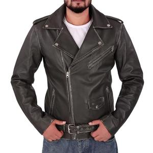 Blouson de moto en cuir matelassé unisexe de haute qualité, coupe-vent, fabriqué au Pakistan, collection 2026 - Product Image 1
