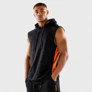 Sudadera sin mangas con estampado frontal para mujer y hombre, 100% algodón, forro polar, para gimnasio, entrenamiento, ropa de calle. - Product Image 6