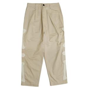 Pantalon décontracté de style japonais, pantalon cargo kaki streetwear, pantalon ample à broderie osseuse, pantalon droit pour hommes et femmes - Product Image 1