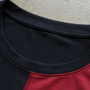 T-shirt de yoga en coton en gros, col rond, personnalisé, pour la gym, haut de sport, t-shirt de fitness pour homme, manches courtes, compression musculaire - Product Image 3