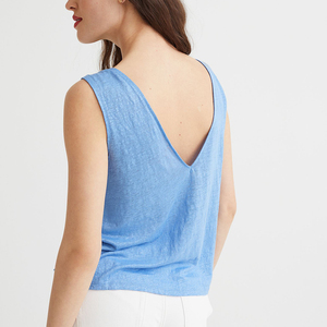 Camisole de yoga pour femmes grandes tailles - Coupe ample en Spandex/Coton avec coussinets amovibles, lavable en machine - Product Image 3