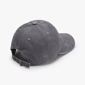 Gorra Trucker de Malla Gris de 6 Paneles con Cierre Ajustable, Casual, Unisex, para Primavera/Verano, con Parche de Cuero Marrón en el Panel Frontal - Product Image 3