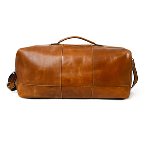 Nouveauté Sac de voyage unisexe en cuir véritable de créateur décontracté multifonctionnel avec logo personnalisé - Product Image 1