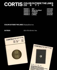 CORTIS El 1er EP [COLOR OUTSIDE THE LINES] (Versión Singing Bowl) Libro Electrónico de K-Pop (CD) en Papel y Plástico, en Coreano - Product Image 3
