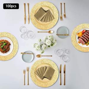 Assiette de présentation de luxe ronde décorative pour mariages, événements, hôtels et restaurants - Product Image 4