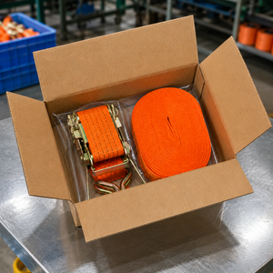 Sangle à cliquet en polyester haute ténacité, résistante, avec longueur personnalisée pour le transport maritime, sangle résistante aux UV - Product Image 6