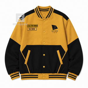 Custom NCBW Coalition <b>Women</b> Windbreaker embroidered logo blue & gold Casual Style for female with polyester lining - Product Image 1