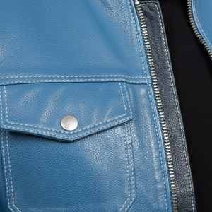 Reliable Men <b>Leather</b> <b>Jacket</b> Custom Design Front Zipper Side Pockets <b>Long</b> Lasting Water Resistant Wholesale Men <b>Leather</b> <b>Jacket</b> - Product Image 4