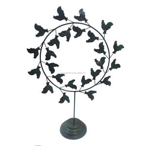 พวงหรีดโลหะแท้สไตล์วินเทจตกแต่งผนังชุบสังกะสีตกแต่งผนังราคาออกแบบได้ตามต้องการสำหรับตกแต่งบ้านและสวน - Product Image 2