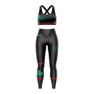 Vêtements de sport OEM à marque privée : Crop top, Leggings et Brassière de sport pour femme, imprimés par sublimation sur mesure, et Leggings de yoga - Product Image 5