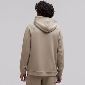 เสื้อฮู้ดแขนยาวผู้ชาย แต่งลายปัก ผ้าถัก ย้อมสีพื้น ความยาวปกติ สไตล์ลำลอง ขายส่ง - Product Image 2