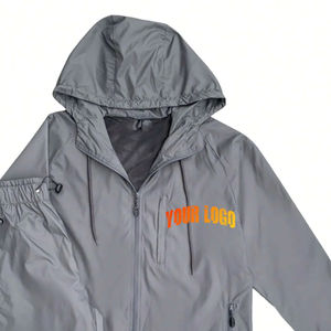 Ensemble coupe-vent pour homme durable, infroissable, prix de gros, logo personnalisé, matière douce, nouvelle mode - Product Image 3