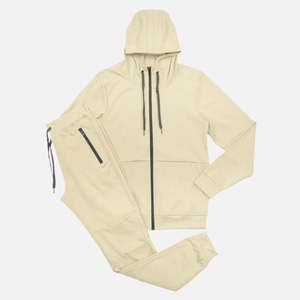 Ensemble de vêtements de sport légers et confortables pour hommes, survêtement en molleton technique, vêtements décontractés pour tous les jours, coton/polyester, survêtement tendance pour hommes - Product Image 1