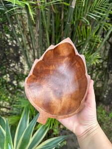 Plateau de service robuste en bois d'acacia/mangue, en forme de feuille, fait main, écologique, pour la maison, les restaurants et les fêtes - Product Image 6