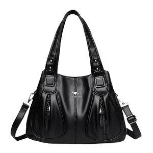 Sac messager en cuir véritable de qualité supérieure avec compartiment pour ordinateur portable, idéal pour les voyages d'affaires et l'utilisation au bureau, disponible à la vente - Product Image 3