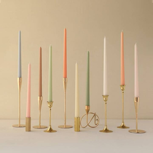 New Decorative Metal Taper <b>Candlestick</b> Holders Set Elegant Gold <b>Brass</b> Finish Candle Stand For Wedding Dining Table Home Decor - Product Image 1