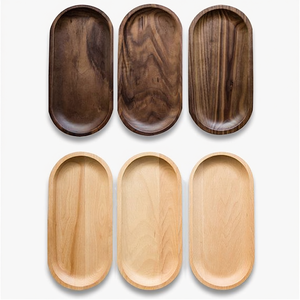 ถาดเสิร์ฟไม้พรีเมียม ถาดตกแต่งพิมพ์ลาย สำหรับชา กาแฟ ขนมขบเคี้ยว หรืออาหารเช้า - Product Image 3