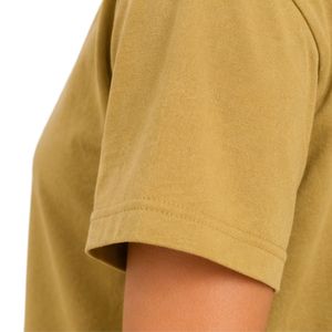 เสื้อยืดคอกลมสีน้ำตาลขี้ม้าพิมพ์ลายดอกไม้สำหรับผู้หญิง ผ้าฝ้าย สไตล์ลำลอง ทรงโอเวอร์ไซส์ ใส่สบายในฤดูร้อน รับผลิตตามแบบ OEM เสื้อผ้าสตรีทแวร์ - Product Image 5