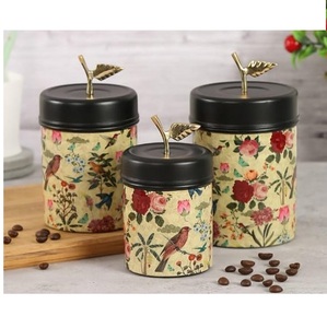 Recipiente Metálico con Recubrimiento de Polvo Negro para Uso en la Cocina, Recipiente Metálico Ecológico para Azúcar, Sal y Otros Alimentos - Product Image 3