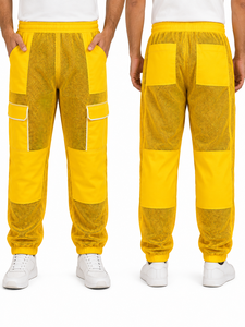 Custom Wholesale Yellow Mesh Unisex Safety Beekeeper Suit Breathable Polyester Work Coverall with Needle Detection Beekeeping - Product Image 5