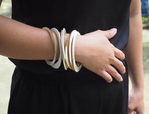 Pulsera de Cuerno de Búfalo y Ágata para Mujer, de Alta Calidad, Nueva, con Estilo Animal, Técnica Pulida, Artesanía Natural - Product Image 3