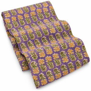Camisas de Algodón Premium Orgánicas de Jaipur, Tejidas a Mano con Estampado Floral Índigo, Ligeras, 90 GSM, Transpirables y de Secado Rápido, para Decoración del Hogar - Product Image 3