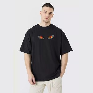 Hip Hop Fashion <b>Tshirts</b> Loose Drop Shoulder Casual Fully Custom Logo Printing Men Screen T Shirt Short Sleeves Men Oversized - Product Image 6