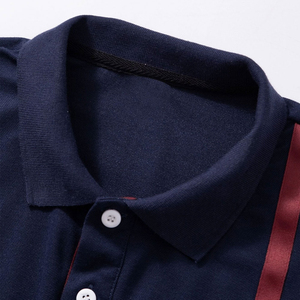 Polo pour homme en tissu tricoté respirant, coupe ajustée, imprimé brodé, qualité supérieure, très vendu - Product Image 3