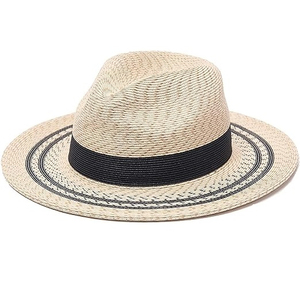 Low MOQ Beach Outdoor Hiking <b>Hat</b> Breathable Round Style Party <b>Wedding</b> Unisex Fedora Straw <b>Hats</b> Wholesale - Product Image 5